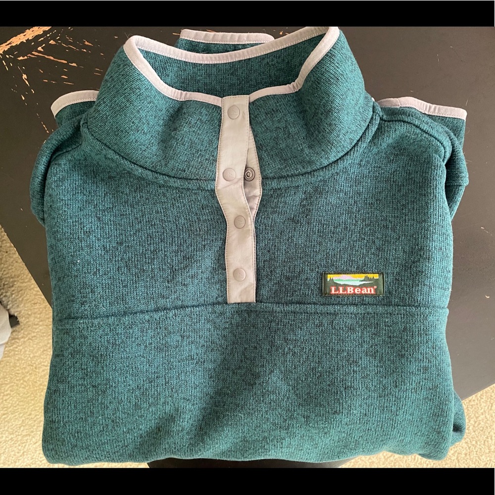 COPY - LL Bean Green Pullover